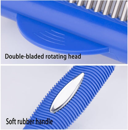 Pet Grooming - the Desheddinator Dog Brush Dog Comb and Undercoat Rake for Dogs Cats + Horses. Cat Brush for Shedding, Cat Grooming Brush, Cat Comb & Cat Groomer at Cat Products. De-Shedding Tool