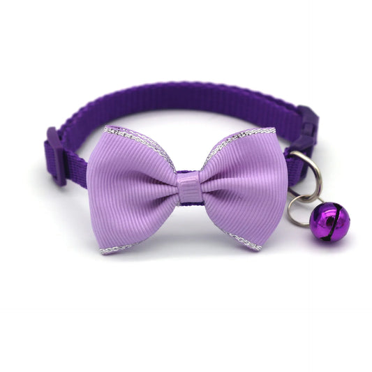 Pet Collars New Pet Bow Bell Collars Cute Cat Collars Pet Supplies Multicolor Adjustable Pet Dressing Tool Pet Accessories