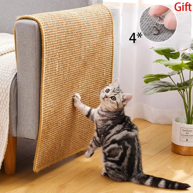 Cat Scratcher Sisal Mat Board Cat Scratch for Sharpen Nails Scraper Cats Tree Cat Toys Chair Table Sofa Mats Furniture Protector