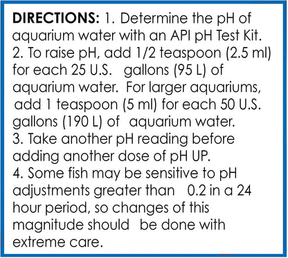 Ph up Ph Adjuster, Raises Freshwater Aquarium Water Ph to the Level Your Fish Need to Thrive, Test Water Weekly and Use to Correct Ph Level